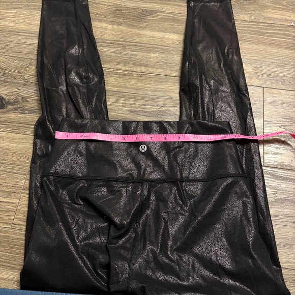 NWOT Lululemon Wunder Under High-Rise Tight *28"(Luminosity Foil Print Black) 6